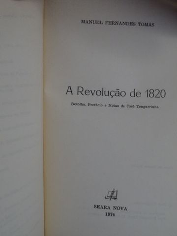 A Revolução de 1820 de Manuel Fernandes Tomás
