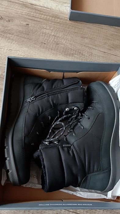 Buty Ecco damskie zimowe ocieplane wełną