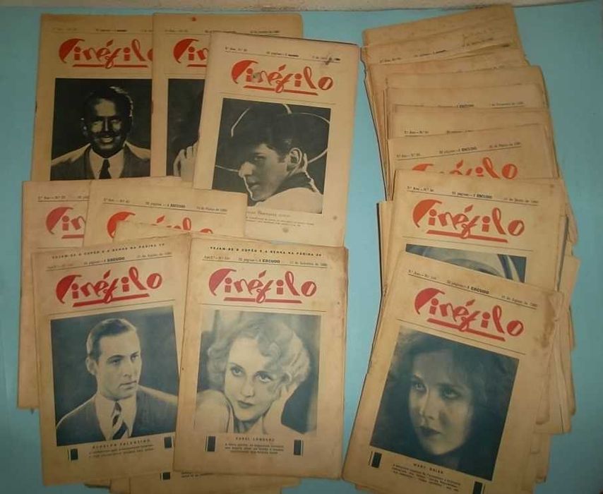 Revista "CINÉFILO" , 69 exemplares de 1928 a 1951. MUITO RAROS.