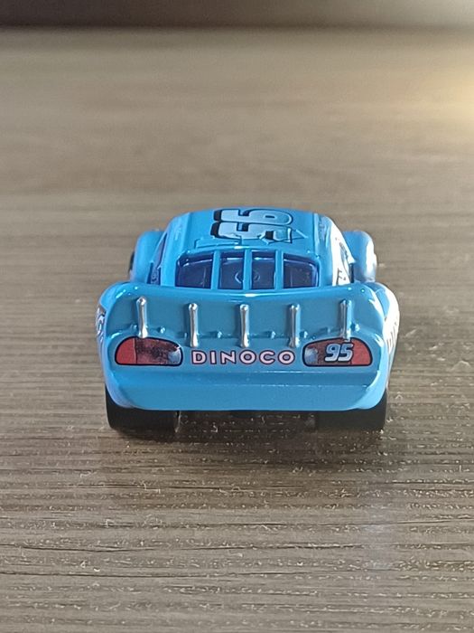 Auta Cars Zygzak McQueen Dinoco niebieski NOWY metalowy skala 1:55