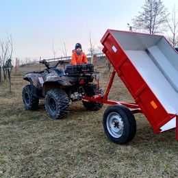 Przyczepka ATV 200cm do quada lub traktorka wywrotka