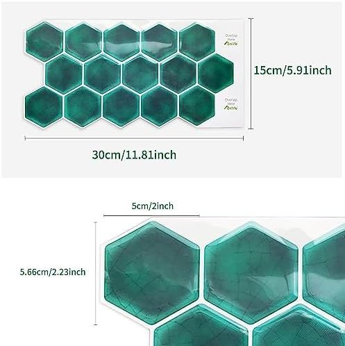 Neukids 10 częściowy zestaw 30 x15 cm 3D szmaragdowo zielony