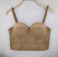 NOWY top gorset nude tan miseczka C