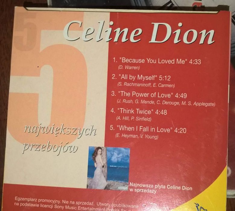 Kaseta + płyta CD. Celine Dion.