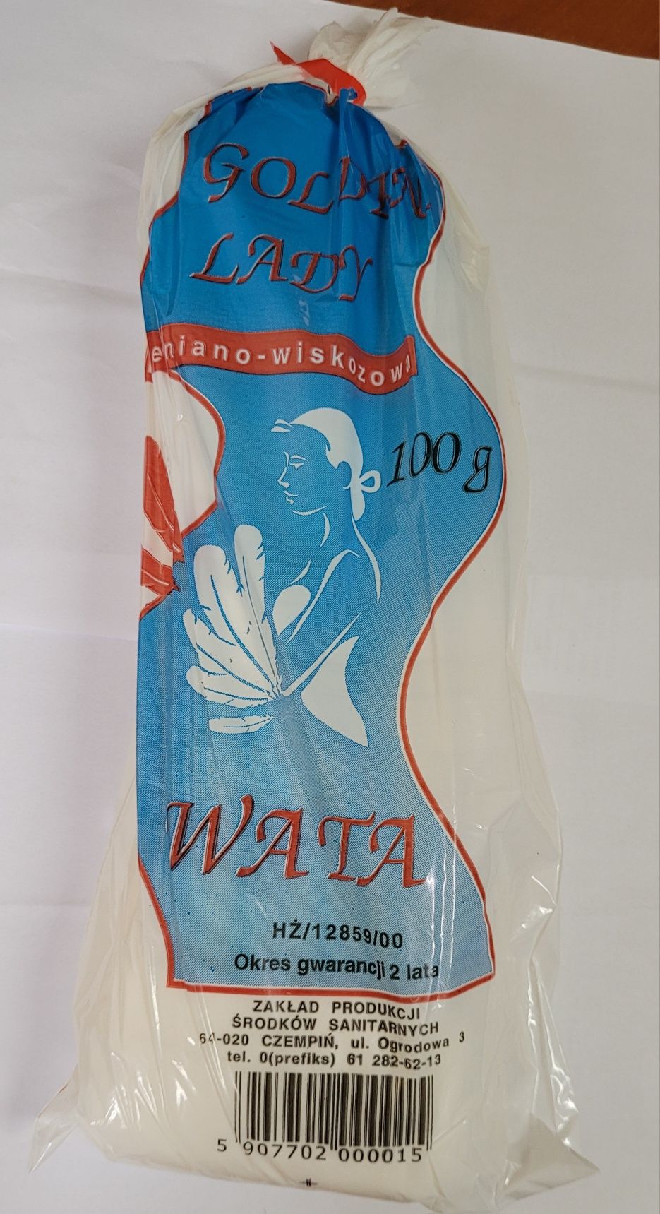 Wata higieniczności bawełniana 100g