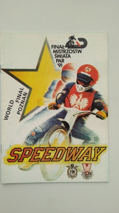 Program żużlowy finał MŚ par Poznań 1991