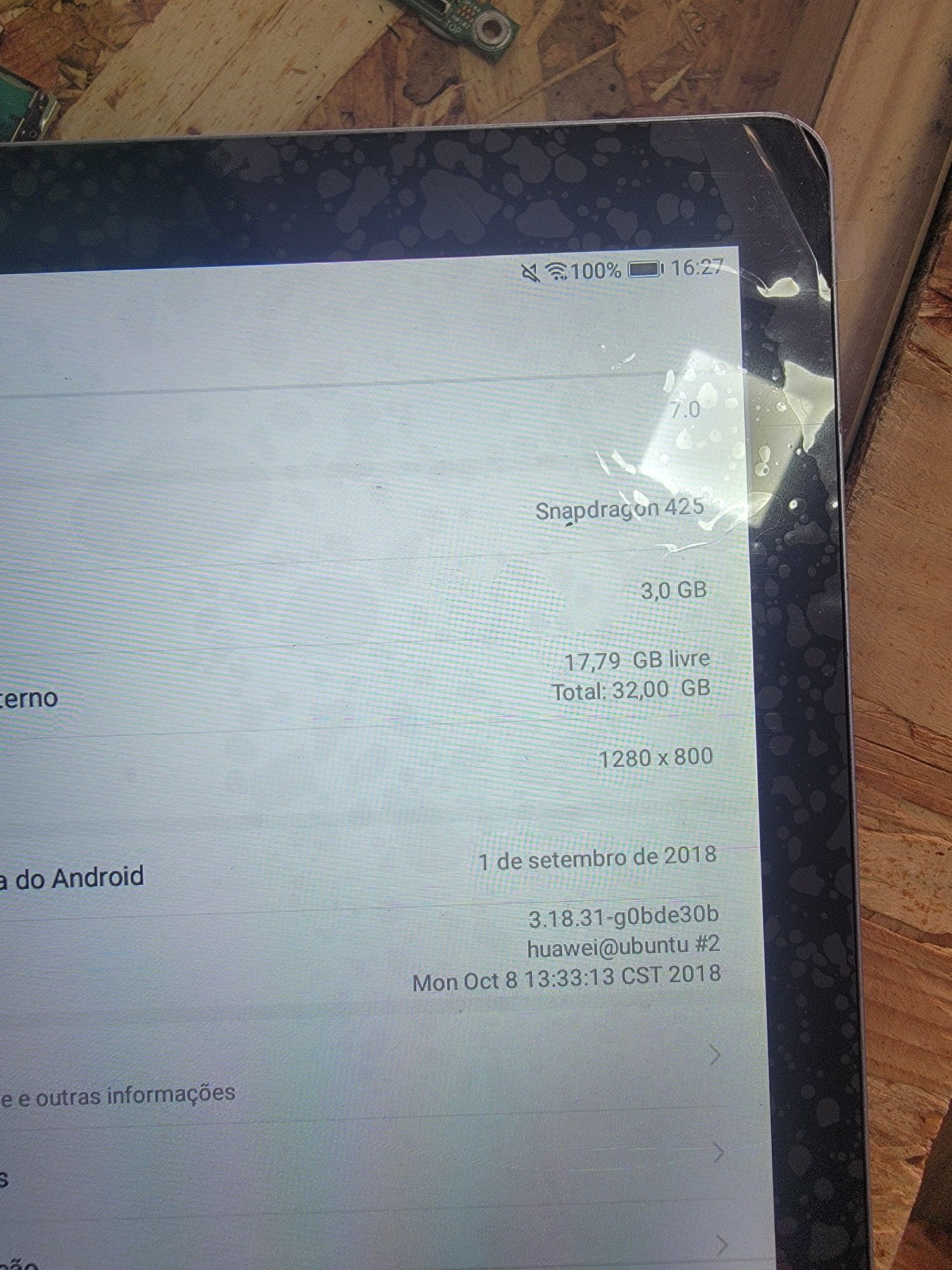 Tablet Huawei Mediapad T3 AGS-W09 10 polegadas