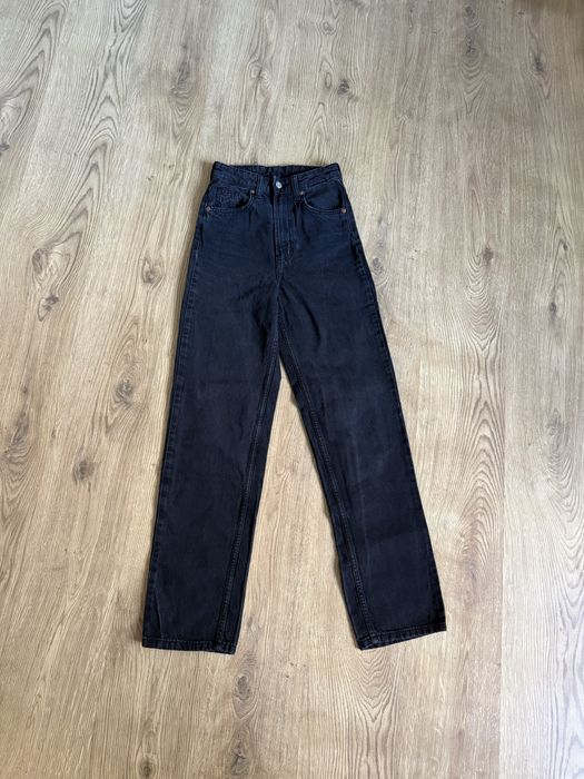 Czarne Jeansy 90’S Straight Ultra High Waist