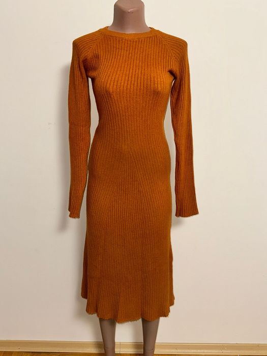 Плаття сукня в рубчик в'язана