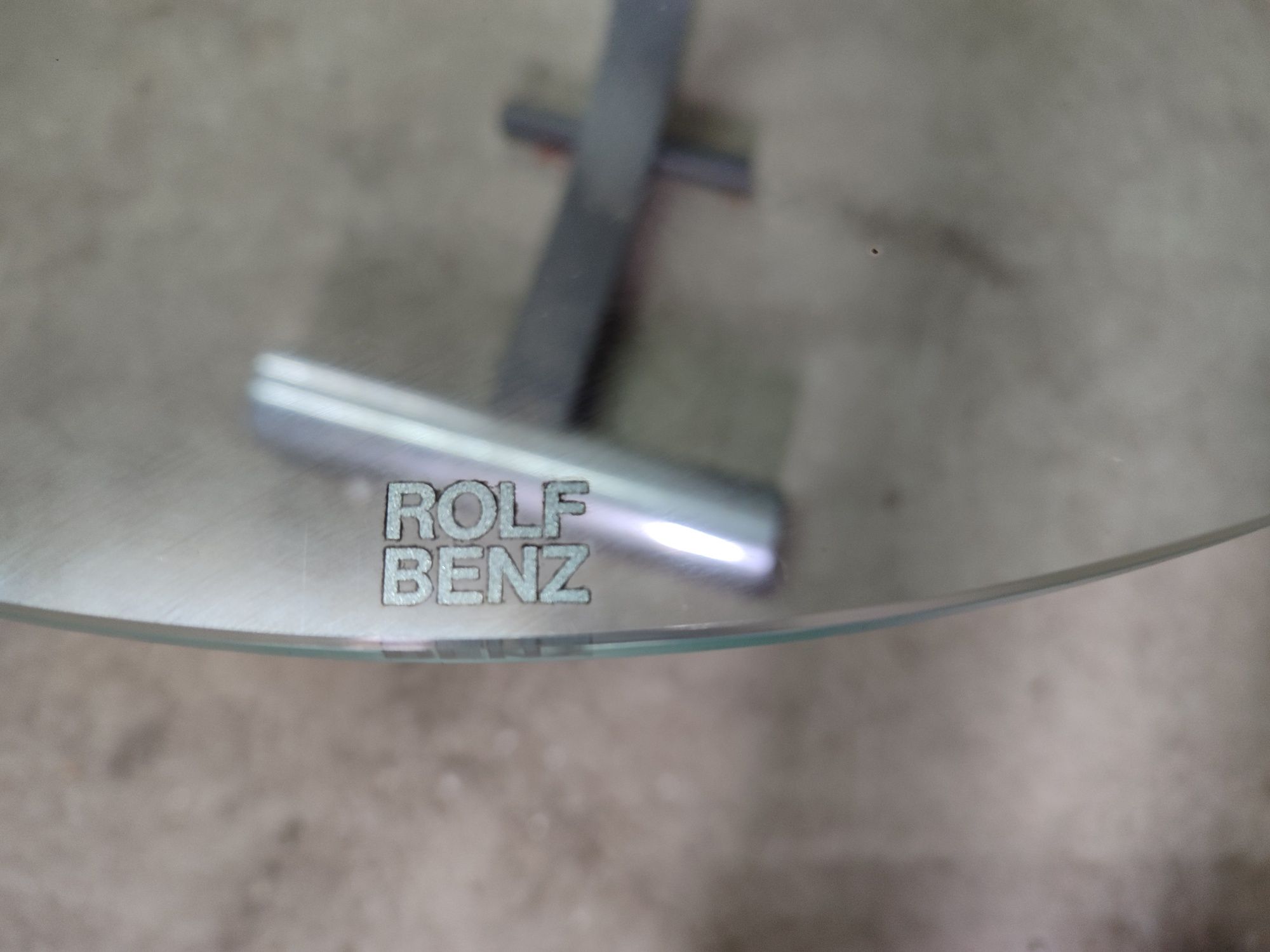 Mesa de vidro Rolf Benz