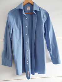 Niebieska koszula męska bawełna roz 42-44
