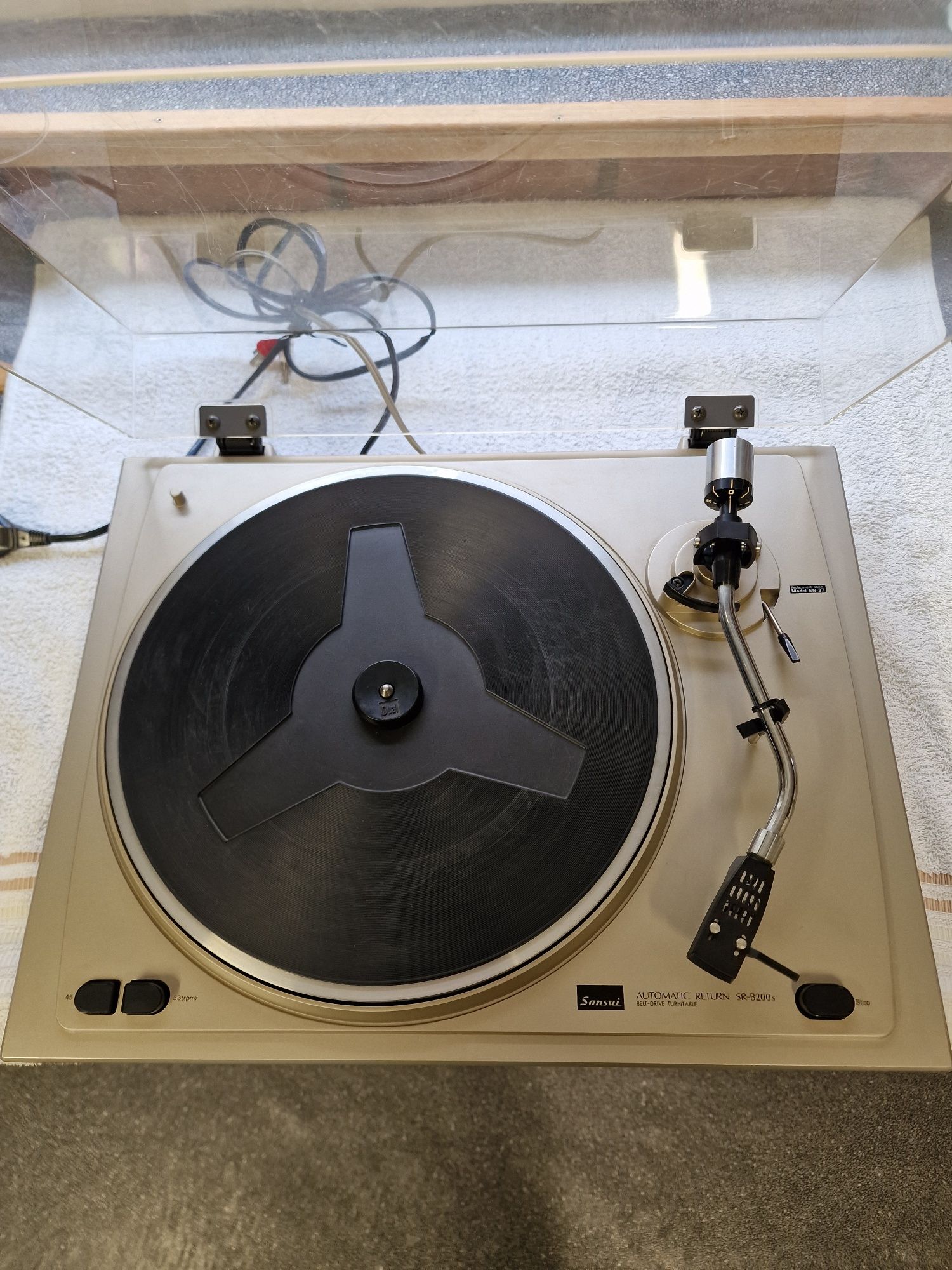 Gramofon sansui automatic return SR-B200s ,orginał od nowości gra