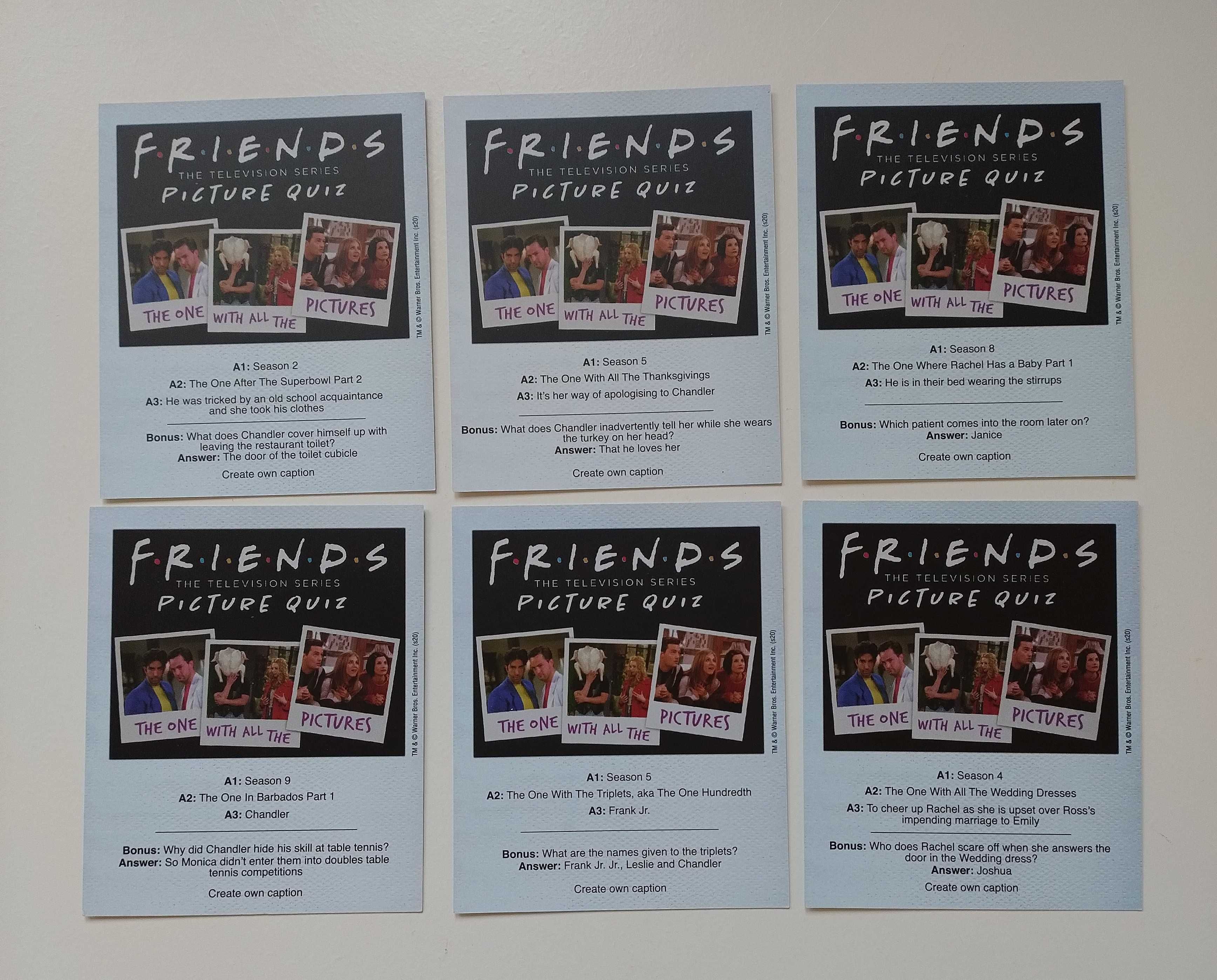 Paladone Przyjaciele gra Friends Quiz angielsku karty english serial