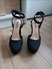Czarne buty sandały rozmiar 42