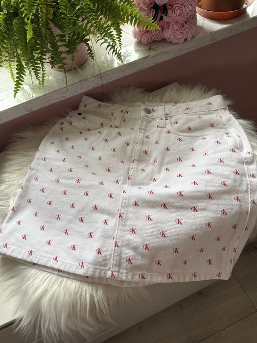 Spodniczka prosta calvin klein ck r.M monogram w29