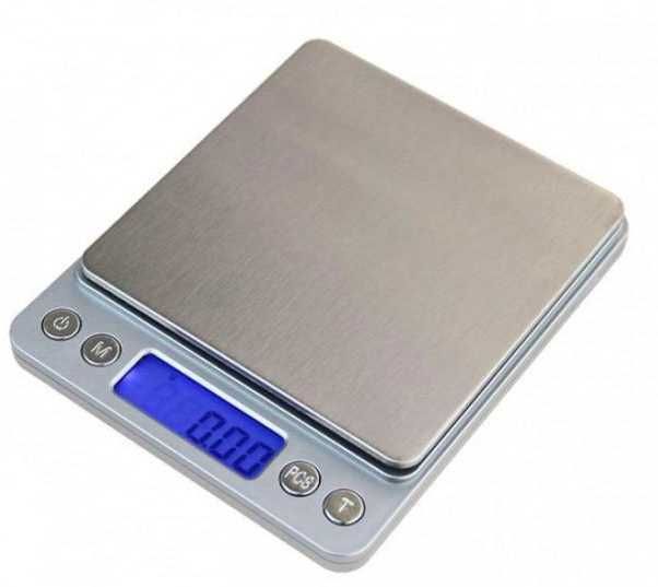 Электронные ювелирные весы от 0,01 до 500г + 2 лоточка для зважування