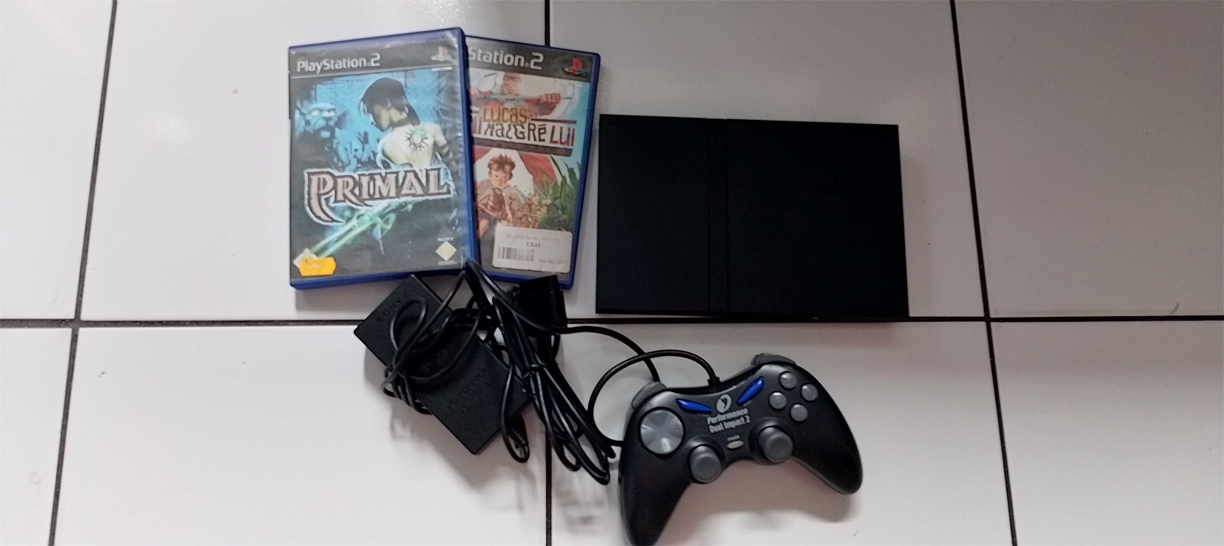 Konsola bdb stan PlayStation 2 komplet z grami i padem