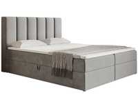 Tapicerowane łóżko kontynentalne BOX I 120 × 200 pojemnik