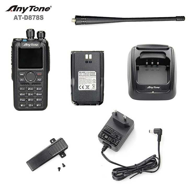 ⇒ AnyTone AT-D878S (Зав.компл.) – рация 10W / VHF / AES256 с Motorola!