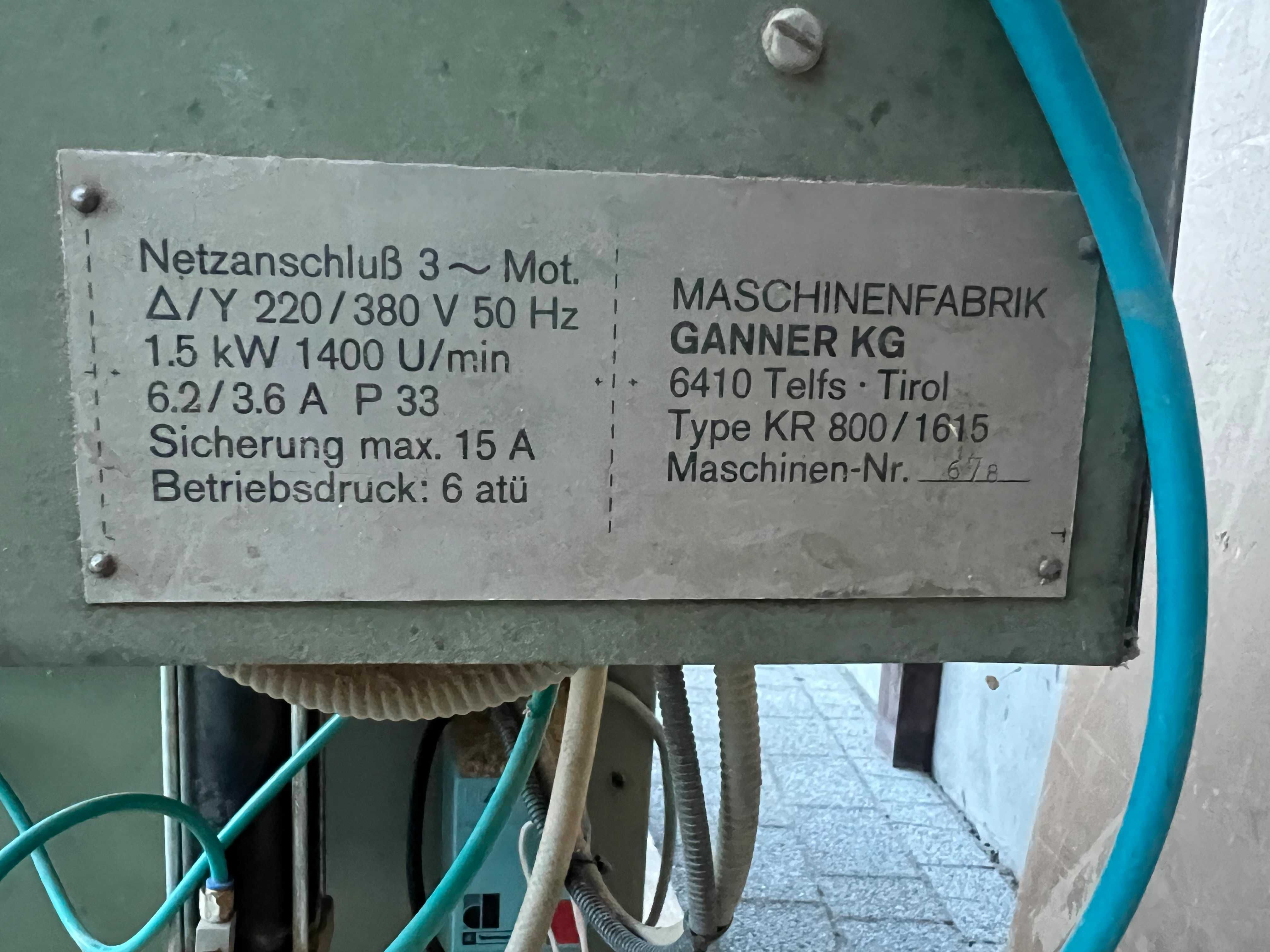 Wiertarka wielworzecionowa GANNOMAT KR 800/1615