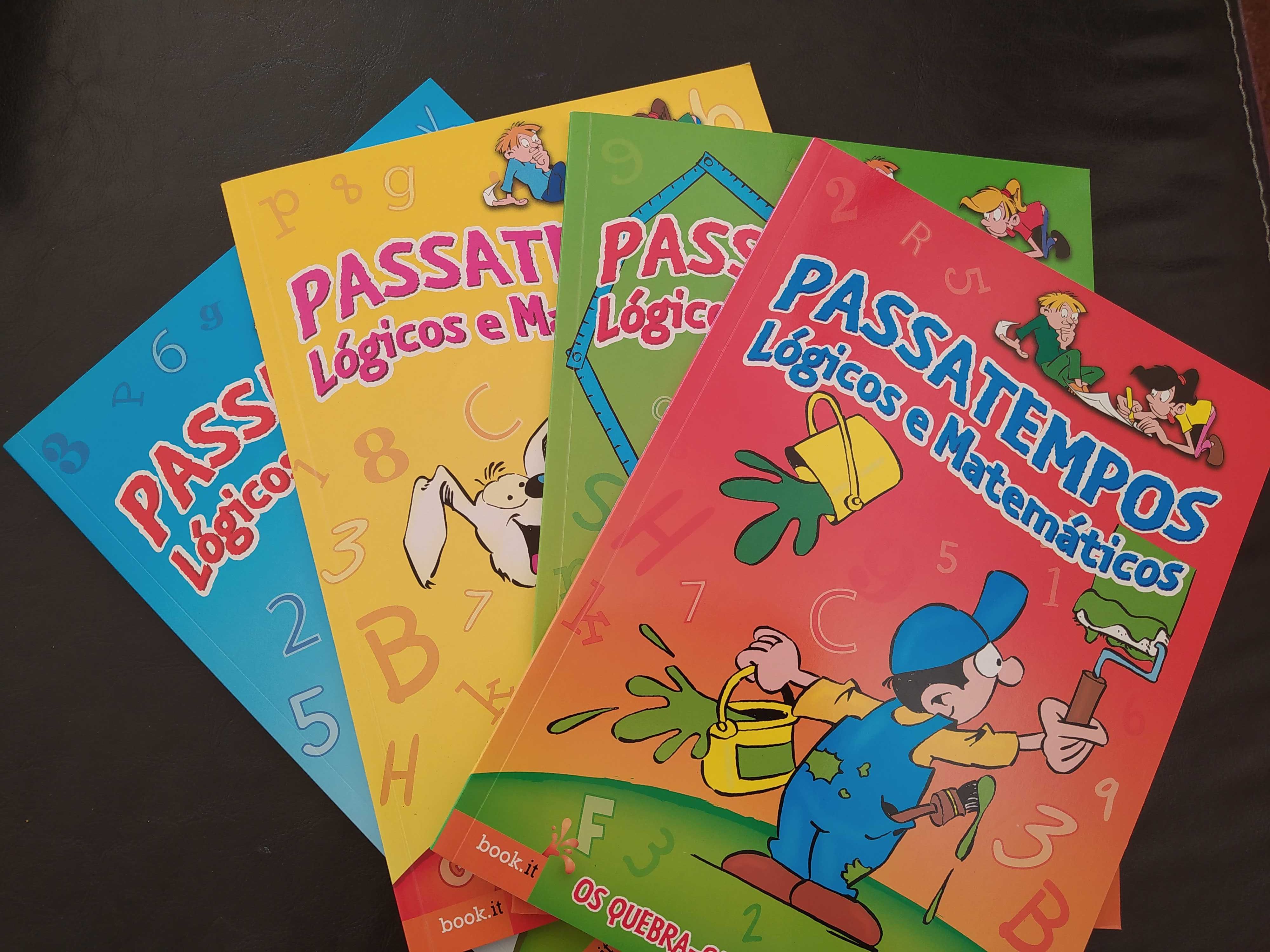 Livros com passatempos matemáticos - NOVO