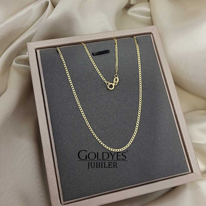 złoty łańcuszek pancerka próby złota 585