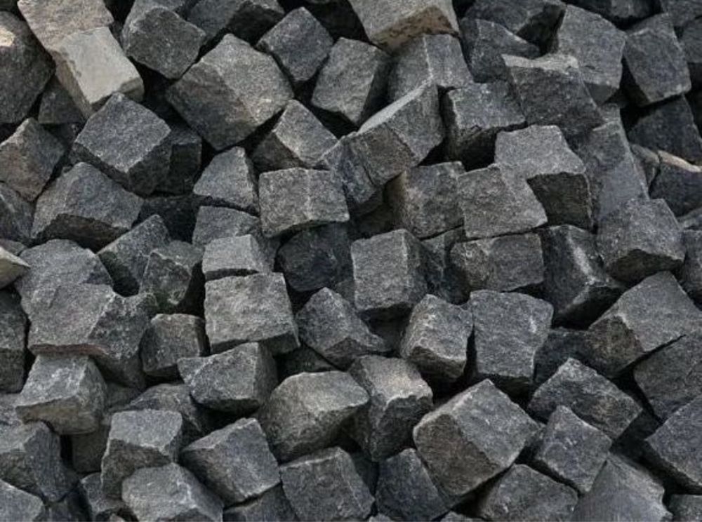 CZARNA KOSTKA BAZALTOWA 4x6, 7x9, 10x10 Czarny Granit Szwed