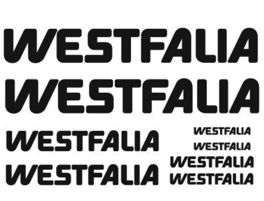 Naklejki Westfalia dach VW Transporter Camping T2 T3
