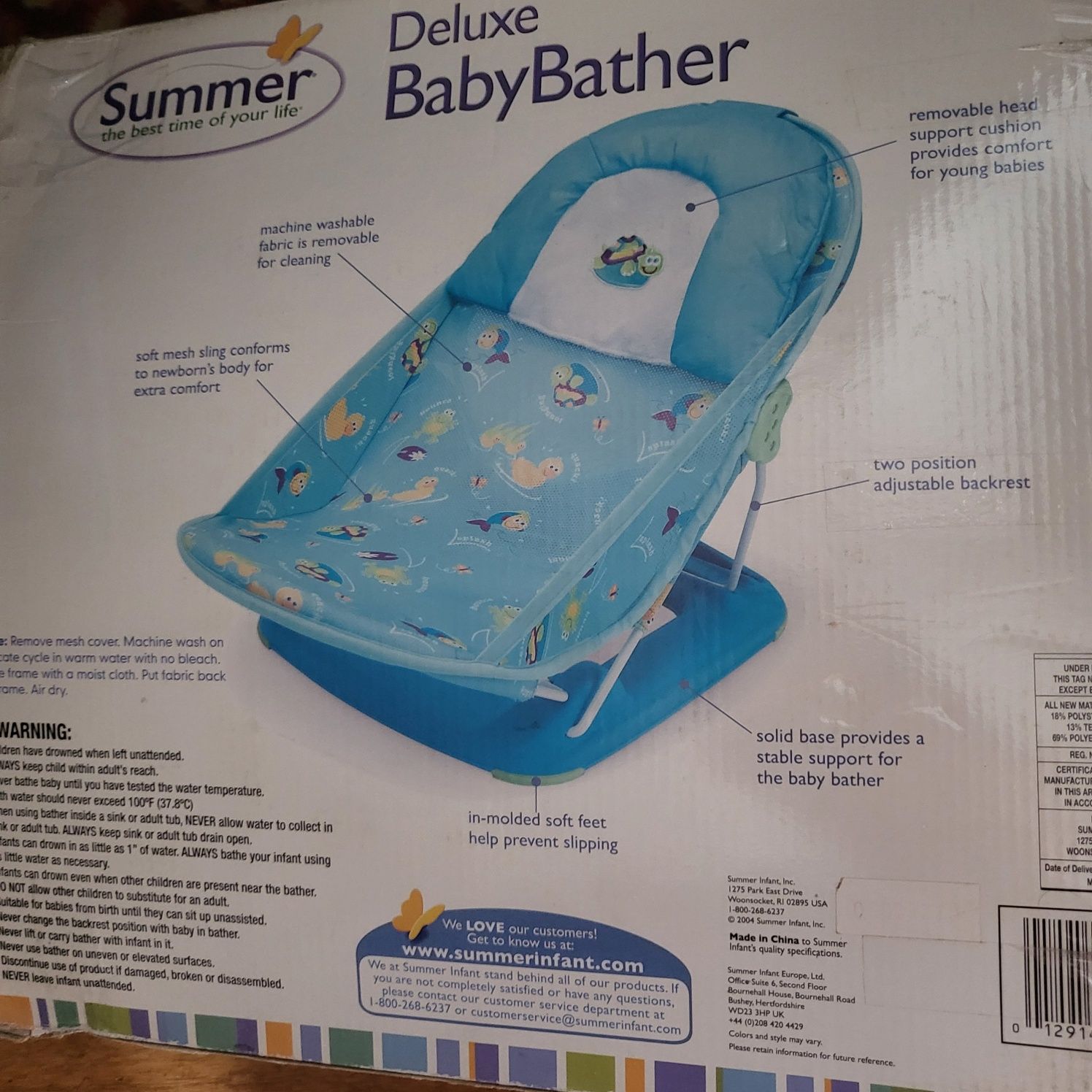 Super leżaczek do kąpieli niemowląt