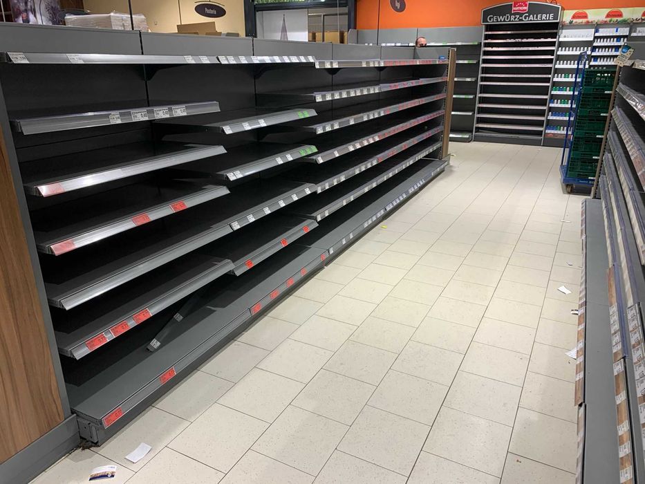Regał sklepowy magazynowy gondola garażowa antracyt warsztat piwnica