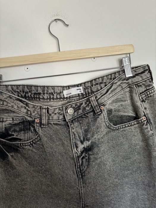 Spodnie damskie szerokie jeansy z wysokim stanem