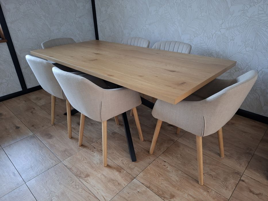 6 krzeseł jysk  beż