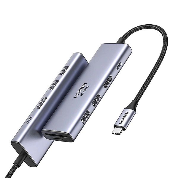 Ugreen 6w1 wielofunkcyjny HUB USB Typ C - 2x USB 3.2 Gen 1 / HDMI 4K 6