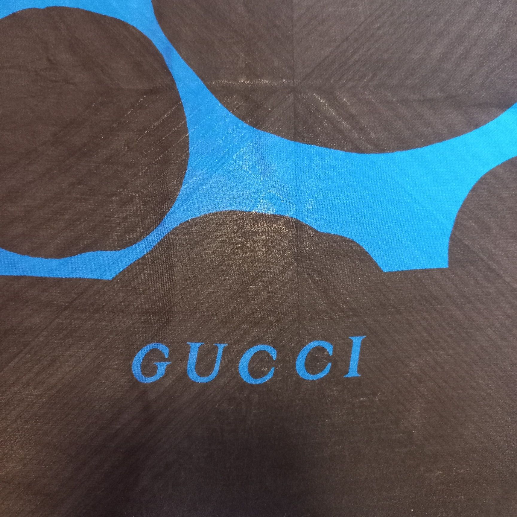 Gucci! Оригінал! Шикарна велика шовкова шаль/палантин/платок.