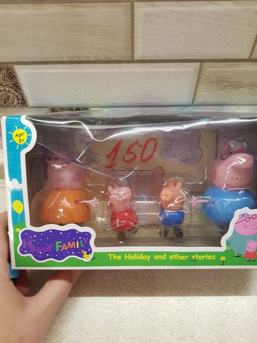 Дитячий набір героїв із мультфільму Peppa Pig