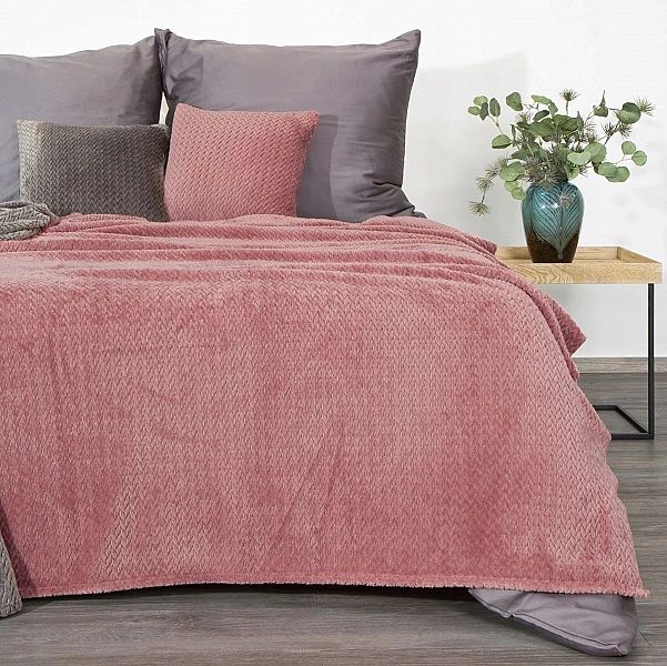 Koc 70x160 CINDY3 Flanelowy Narzuta Pled Fotelówka