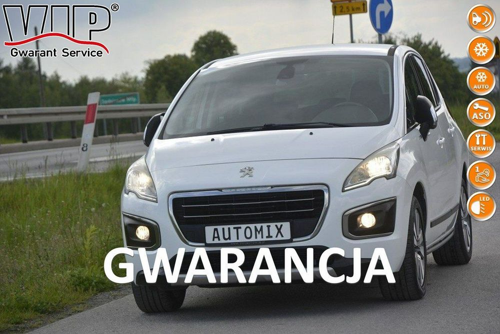 Peugeot 3008 1.6HDI gwarancja przebiegu alufelgi bezwypadkowy Lift