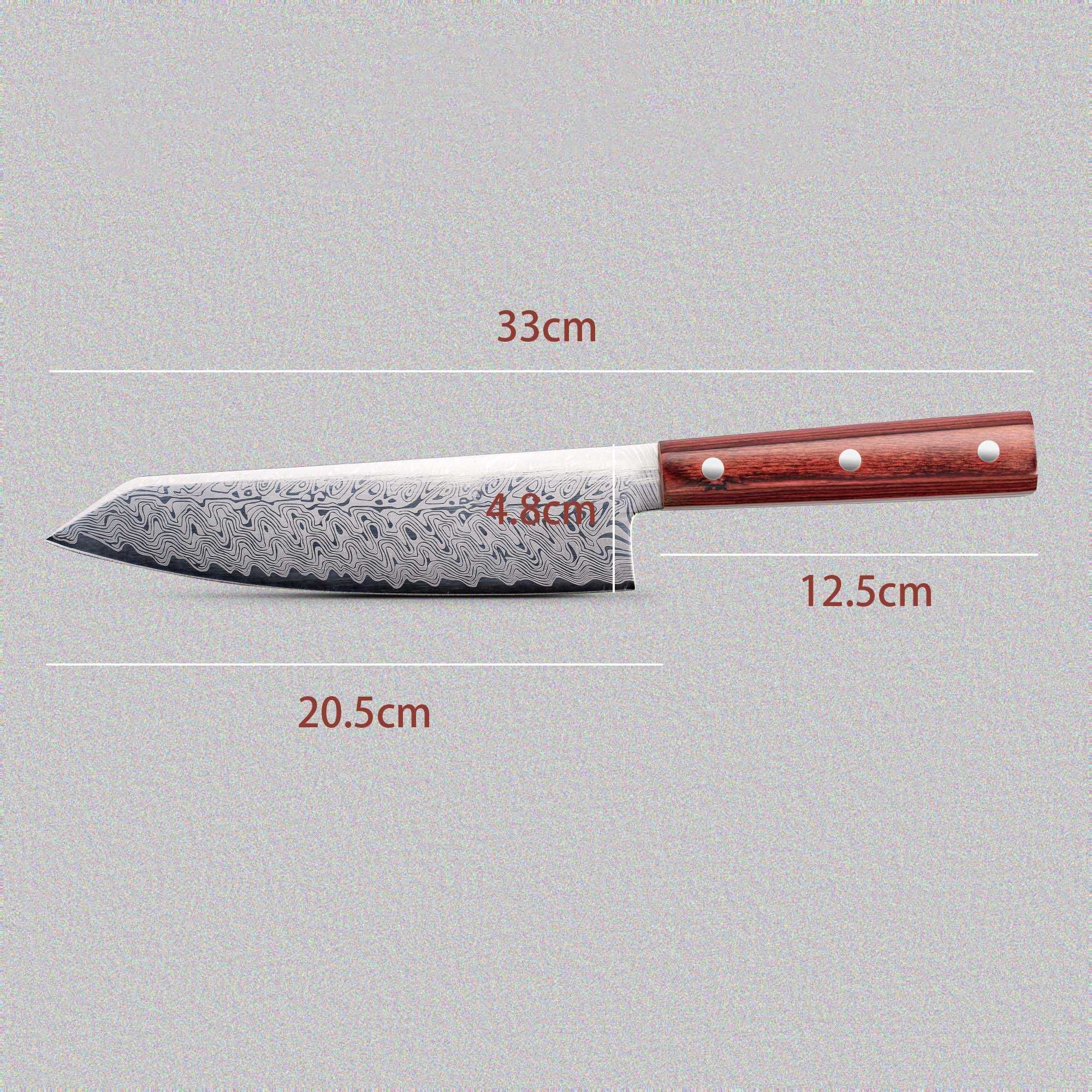 Шеф Нож Santoku + ПОДАРОК(Подставка!)