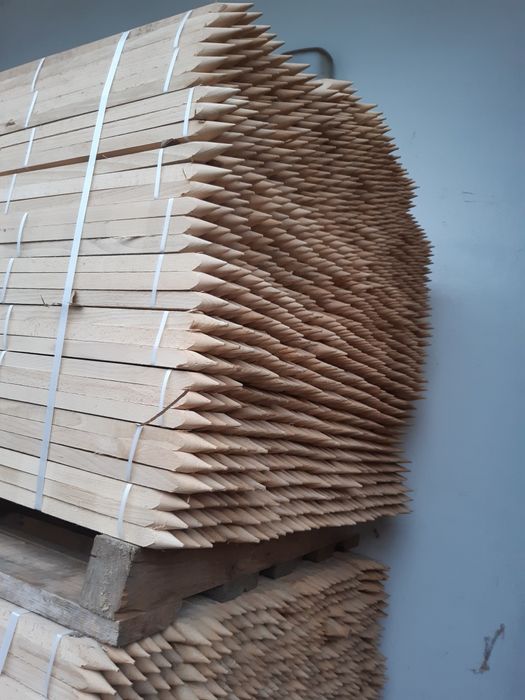 Pale 2,5x2,5cm 140cm paliki  bukowe kantówki podklady