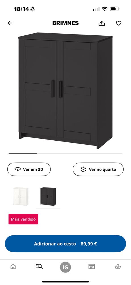 Armario  Preto Ikea