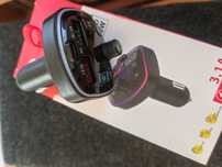 Transmiter samochodowy bluetooth USB Led