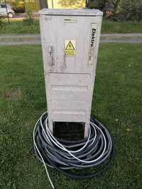 Skrzynka elektryczna budowlana rozdzielnica kabel