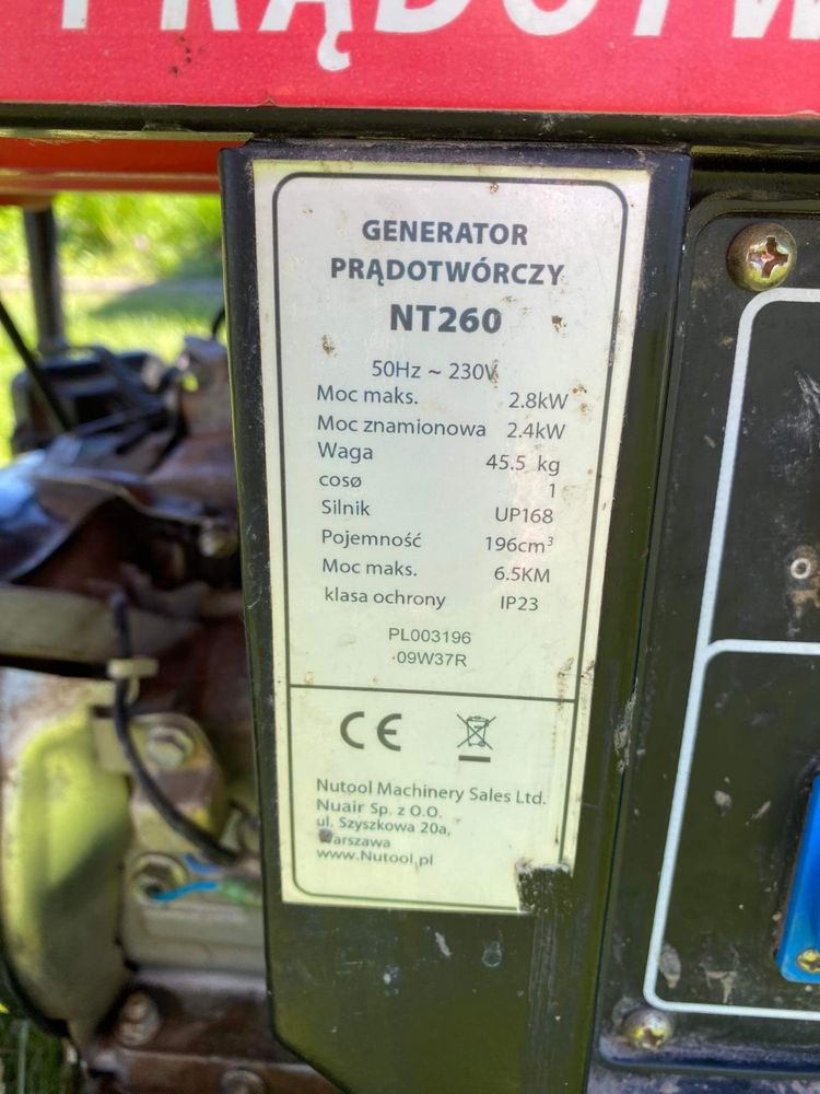 Agregat generator prądu NT 260