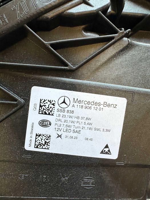Mercedes CLA W118 X118 Фара права ліва Led high perfomance USA Рестайл