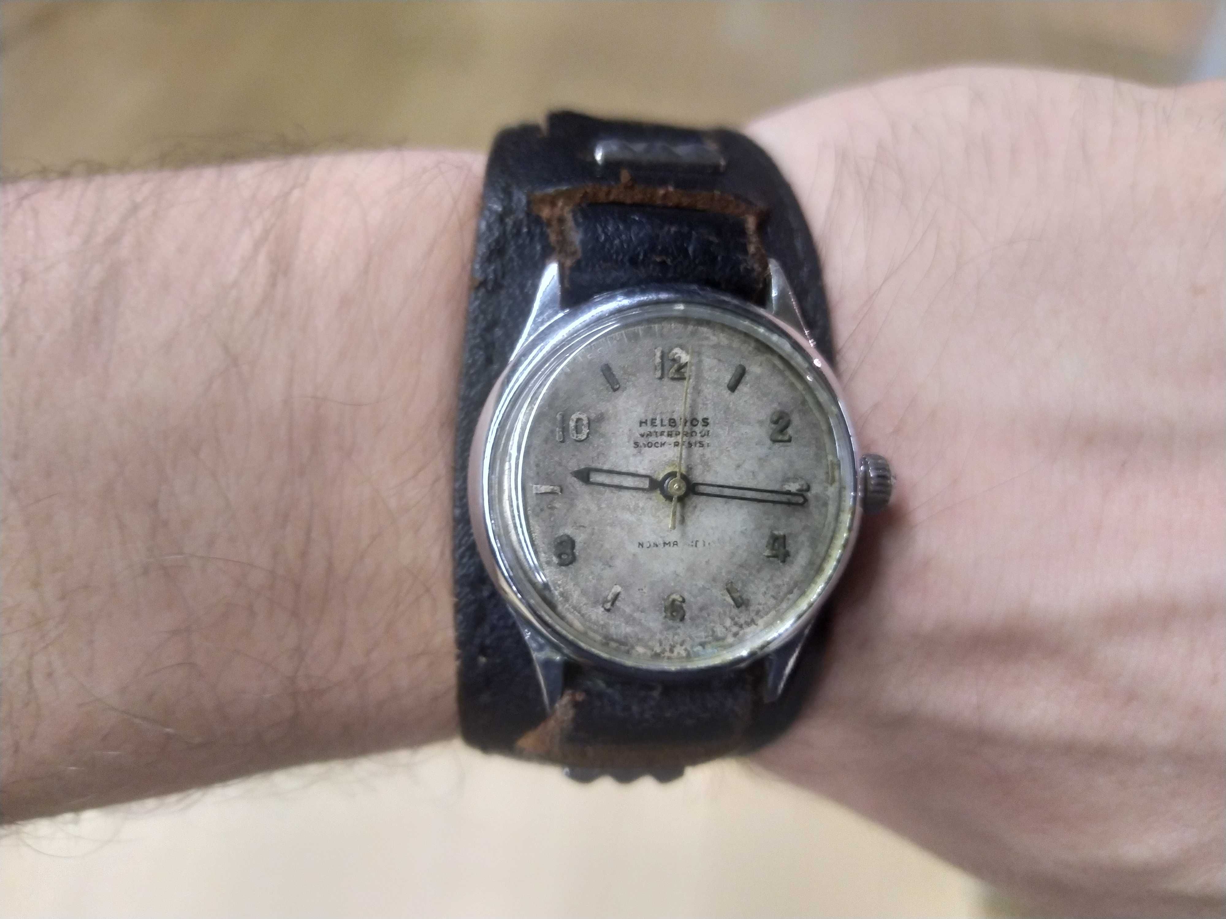 Zegarek Wojskowy Helbros lata 40 !! Oryginał Swiss Vintage Mechaniczny