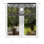 Czarny panel firanowy 80x100 z kryształami