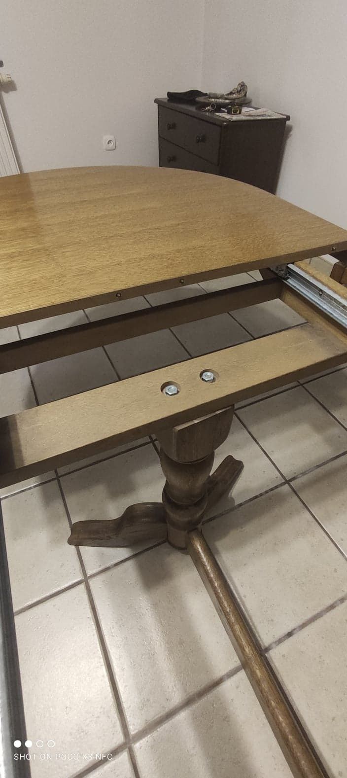 Stół dębowy z 6 krzesłami
