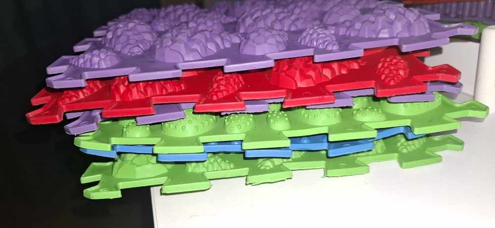 Ортопедичний килимок, пазли, 6 штук