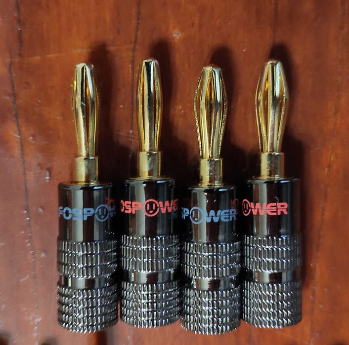 Коннекторы бананы для акустических систем IXOS, FOSPOWER, PRO SIGNAL.