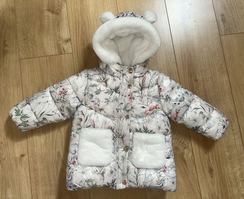 Zimowa nieprzemakalna kurtka dziewczęca next